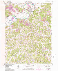 Gnadenhutten Ohio Historical topographic map, 1:24000 scale, 7.5 X 7.5 Minute, Year 1962