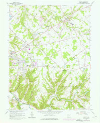 Goshen Ohio Historical topographic map, 1:24000 scale, 7.5 X 7.5 Minute, Year 1965