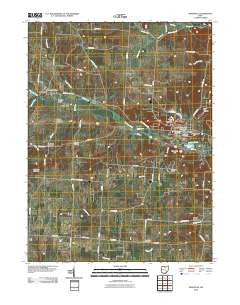 Granville Ohio Historical topographic map, 1:24000 scale, 7.5 X 7.5 Minute, Year 2010
