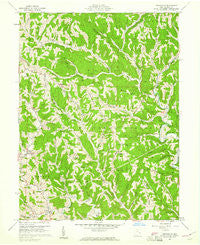 Graysville Ohio Historical topographic map, 1:24000 scale, 7.5 X 7.5 Minute, Year 1960