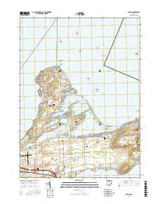 Gypsum Ohio Current topographic map, 1:24000 scale, 7.5 X 7.5 Minute, Year 2016