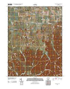 Hallsville Ohio Historical topographic map, 1:24000 scale, 7.5 X 7.5 Minute, Year 2010