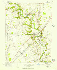Harrisburg Ohio Historical topographic map, 1:24000 scale, 7.5 X 7.5 Minute, Year 1955