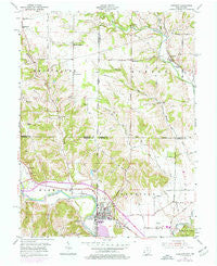 Harrison Ohio Historical topographic map, 1:24000 scale, 7.5 X 7.5 Minute, Year 1955