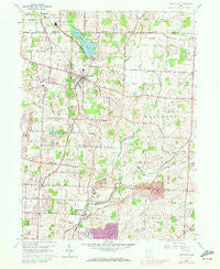Hartville Ohio Historical topographic map, 1:24000 scale, 7.5 X 7.5 Minute, Year 1960
