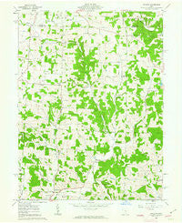 Hickman Ohio Historical topographic map, 1:24000 scale, 7.5 X 7.5 Minute, Year 1961