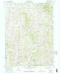 Hickman Ohio Historical topographic map, 1:24000 scale, 7.5 X 7.5 Minute, Year 1961