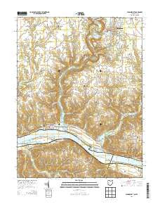Higginsport Ohio Historical topographic map, 1:24000 scale, 7.5 X 7.5 Minute, Year 2013