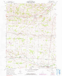 Homer Ohio Historical topographic map, 1:24000 scale, 7.5 X 7.5 Minute, Year 1961