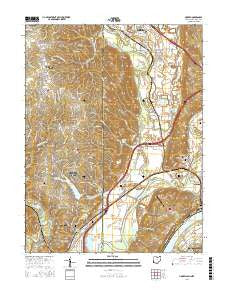 Hooven Ohio Current topographic map, 1:24000 scale, 7.5 X 7.5 Minute, Year 2016