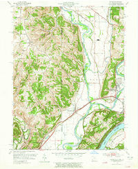 Hooven Ohio Historical topographic map, 1:24000 scale, 7.5 X 7.5 Minute, Year 1954