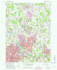 Hudson Ohio Historical topographic map, 1:24000 scale, 7.5 X 7.5 Minute, Year 1963
