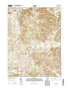 Hunt Ohio Historical topographic map, 1:24000 scale, 7.5 X 7.5 Minute, Year 2013