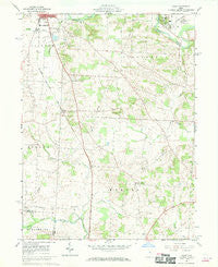 Hunt Ohio Historical topographic map, 1:24000 scale, 7.5 X 7.5 Minute, Year 1961