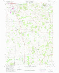 Hunt Ohio Historical topographic map, 1:24000 scale, 7.5 X 7.5 Minute, Year 1961