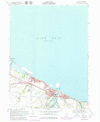 Huron Ohio Historical topographic map, 1:24000 scale, 7.5 X 7.5 Minute, Year 1969