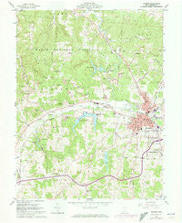 Jackson Ohio Historical topographic map, 1:24000 scale, 7.5 X 7.5 Minute, Year 1961