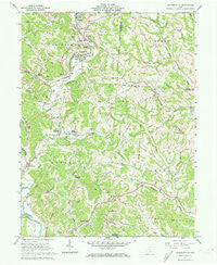 Jacksonville Ohio Historical topographic map, 1:24000 scale, 7.5 X 7.5 Minute, Year 1961