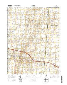 Jamestown Ohio Historical topographic map, 1:24000 scale, 7.5 X 7.5 Minute, Year 2013