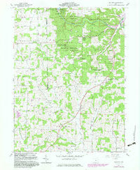Jelloway Ohio Historical topographic map, 1:24000 scale, 7.5 X 7.5 Minute, Year 1961