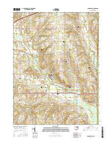 Jeromesville Ohio Current topographic map, 1:24000 scale, 7.5 X 7.5 Minute, Year 2016