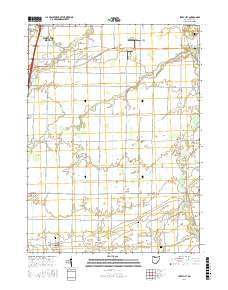 Jerry City Ohio Current topographic map, 1:24000 scale, 7.5 X 7.5 Minute, Year 2016