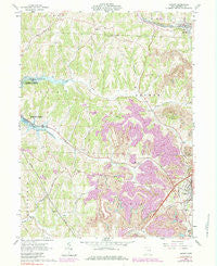 Jewett Ohio Historical topographic map, 1:24000 scale, 7.5 X 7.5 Minute, Year 1961