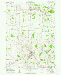 Johnstown Ohio Historical topographic map, 1:24000 scale, 7.5 X 7.5 Minute, Year 1961