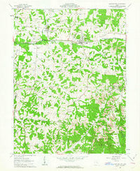 Junction City Ohio Historical topographic map, 1:24000 scale, 7.5 X 7.5 Minute, Year 1961