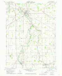 Kalida Ohio Historical topographic map, 1:24000 scale, 7.5 X 7.5 Minute, Year 1960