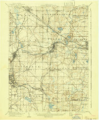 Kent Ohio Historical topographic map, 1:62500 scale, 15 X 15 Minute, Year 1906