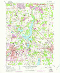 Kent Ohio Historical topographic map, 1:24000 scale, 7.5 X 7.5 Minute, Year 1960