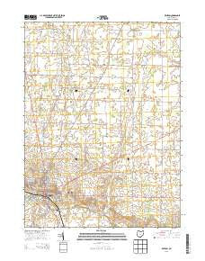 Kenton Ohio Historical topographic map, 1:24000 scale, 7.5 X 7.5 Minute, Year 2013