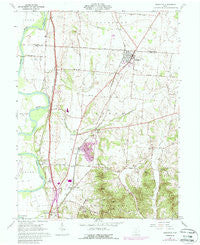 Kingston Ohio Historical topographic map, 1:24000 scale, 7.5 X 7.5 Minute, Year 1961