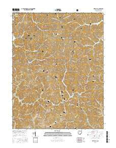 Kitts Hill Ohio Current topographic map, 1:24000 scale, 7.5 X 7.5 Minute, Year 2016