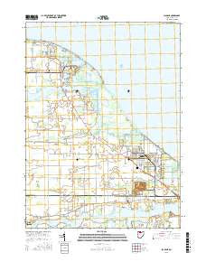 Lacarne Ohio Current topographic map, 1:24000 scale, 7.5 X 7.5 Minute, Year 2016