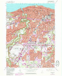 Lakewood Ohio Historical topographic map, 1:24000 scale, 7.5 X 7.5 Minute, Year 1963