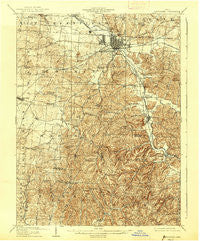 Lancaster Ohio Historical topographic map, 1:62500 scale, 15 X 15 Minute, Year 1909