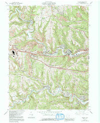 Lansing Ohio Historical topographic map, 1:24000 scale, 7.5 X 7.5 Minute, Year 1960