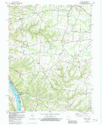 Laurel Ohio Historical topographic map, 1:24000 scale, 7.5 X 7.5 Minute, Year 1981