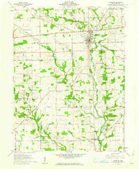 Lewisburg Ohio Historical topographic map, 1:24000 scale, 7.5 X 7.5 Minute, Year 1961