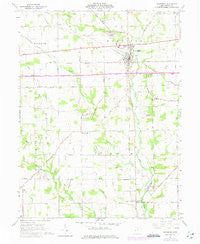 Lewisburg Ohio Historical topographic map, 1:24000 scale, 7.5 X 7.5 Minute, Year 1961
