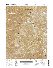 Lewisville Ohio Current topographic map, 1:24000 scale, 7.5 X 7.5 Minute, Year 2016