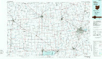 Lima Ohio Historical topographic map, 1:100000 scale, 30 X 60 Minute, Year 1986