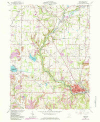 Lisbon Ohio Historical topographic map, 1:24000 scale, 7.5 X 7.5 Minute, Year 1960