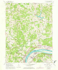 Little Hocking Ohio Historical topographic map, 1:24000 scale, 7.5 X 7.5 Minute, Year 1961