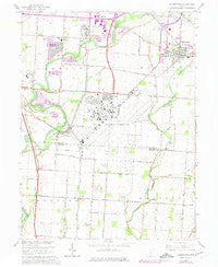Lockbourne Ohio Historical topographic map, 1:24000 scale, 7.5 X 7.5 Minute, Year 1964