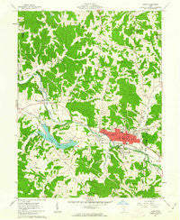 Logan Ohio Historical topographic map, 1:24000 scale, 7.5 X 7.5 Minute, Year 1961