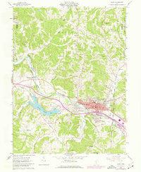 Logan Ohio Historical topographic map, 1:24000 scale, 7.5 X 7.5 Minute, Year 1961