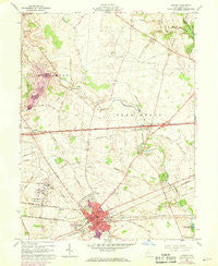 London Ohio Historical topographic map, 1:24000 scale, 7.5 X 7.5 Minute, Year 1961